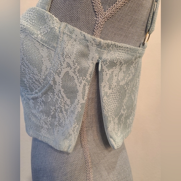 Haute Monde Lace Corset Cropped Top Size Medium - Picture 9 of 16